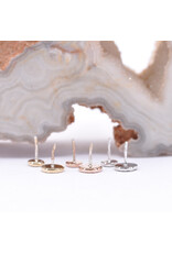 BVLA Hammered Disc 14k Gold Threadless Ends by BVLA!