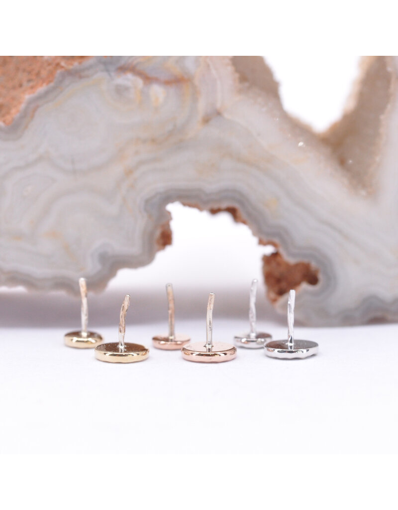 BVLA Hammered Disc 14k Gold Threadless Ends by BVLA!