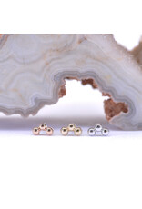 BVLA Tri Bead Arc 14k Gold Threadless End by BVLA!