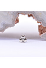 BVLA Tri Bead Cluster Threadless End in 14k Gold by BVLA!