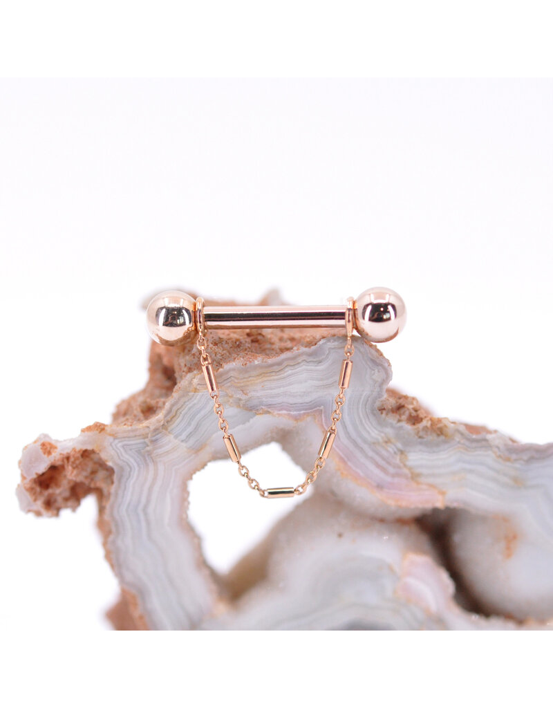 BVLA 12g 33mm Ophelia Chain Accessory in 14k Rose Gold by BVLA!