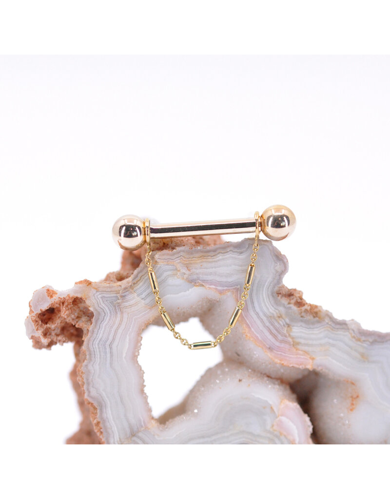 BVLA 12g 33mm Ophelia Chain Accessory in 14k Yellow Gold by BVLA!