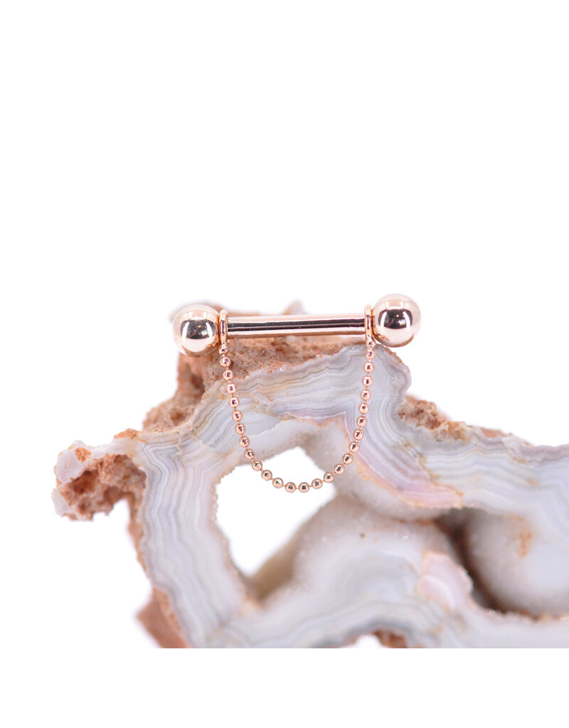 BVLA 12g 33mm Achilles Chain in 14k Rose Gold by BVLA!