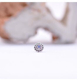 BVLA Mini Raine Moonstone White Gold Threadless End