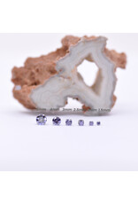 Neometal Lavender CZ Prong Titanium Threadless Ends by Neometal