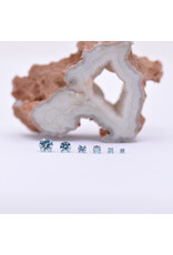 Neometal Frosty Mint CZ Prong Titanium Threadless Ends by Neometal