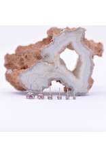 Neometal Morganite CZ Prong Titanium Threadless Ends by Neometal