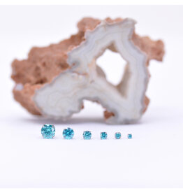 Neometal Mint Green CZ Prong Titanium Threadless Ends