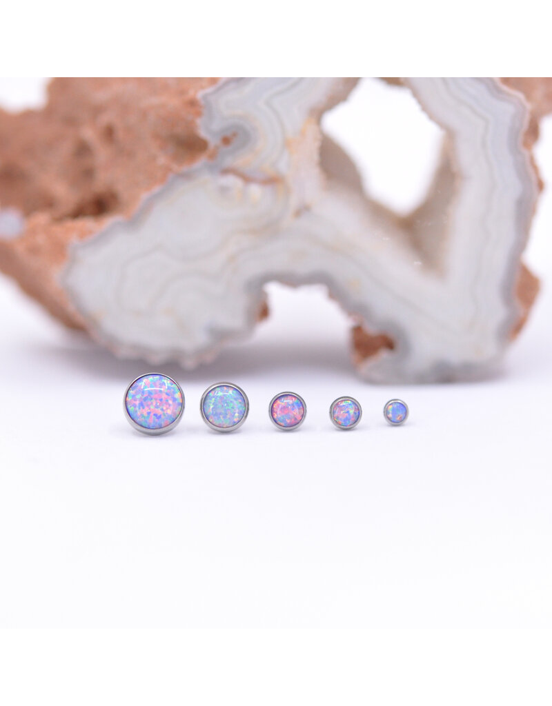 Neometal Lavender Opal #38 Cabochon Titanium Threadless Ends by Neometal