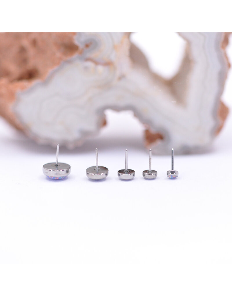 Neometal Lavender Opal #38 Cabochon Titanium Threadless Ends by Neometal