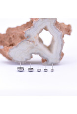Neometal Onyx Cabochon Titanium Threadless Ends by Neometal
