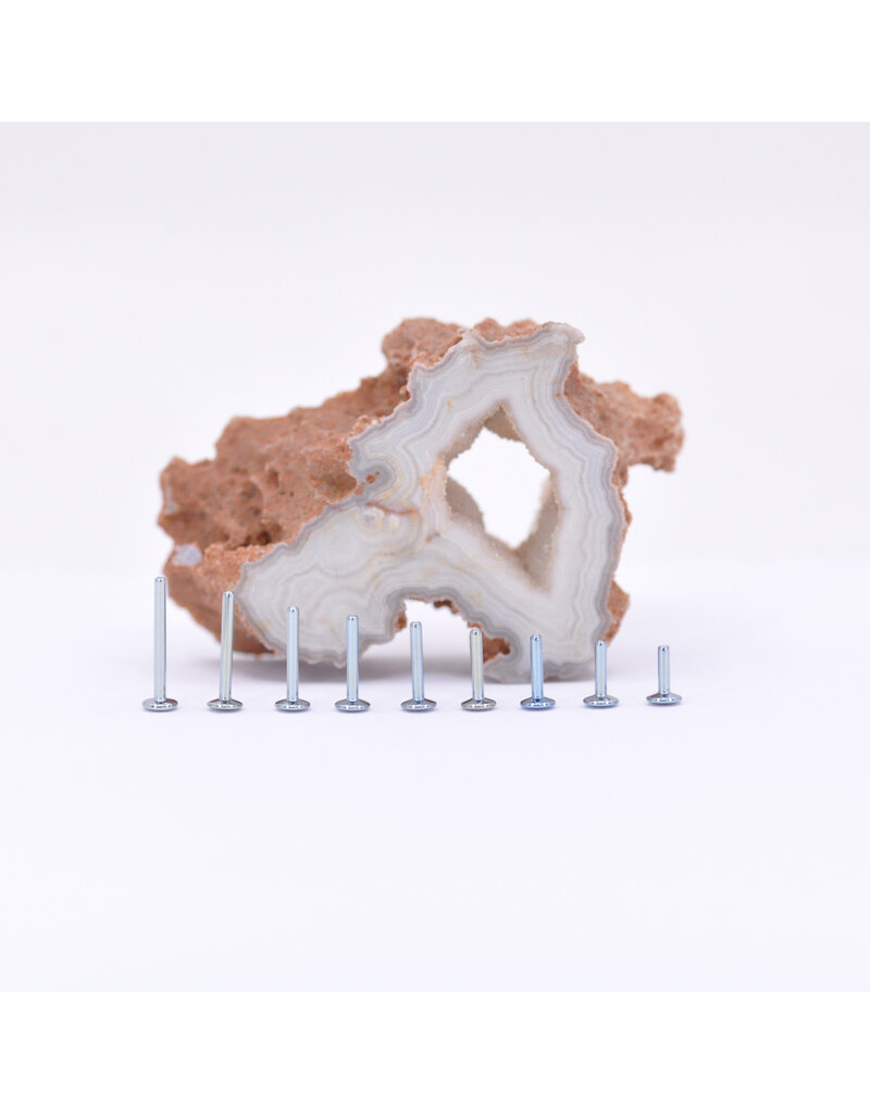 Cascade 16g Implant Grade Titanium Threadless Flat Back Posts by Neometal!