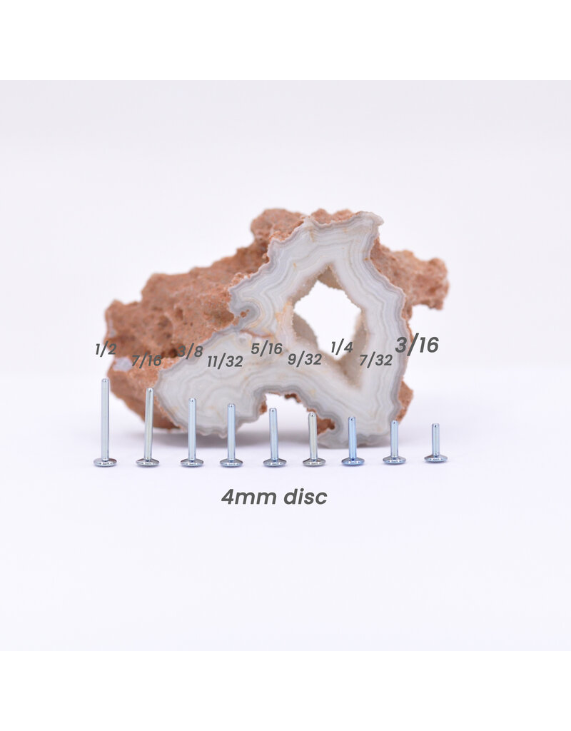 Cascade 16g Implant Grade Titanium Threadless Flat Back Posts by Neometal!