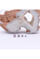 Neometal Morganite CZ Bezel Titanium Threadless Ends by Neometal
