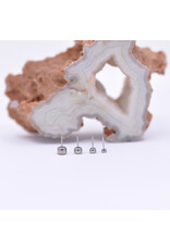 Neometal Morganite CZ Bezel Titanium Threadless Ends by Neometal