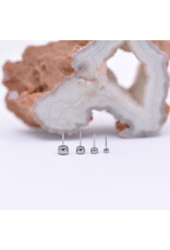 Neometal CZ Bezel Titanium Threadless Ends by Neometal