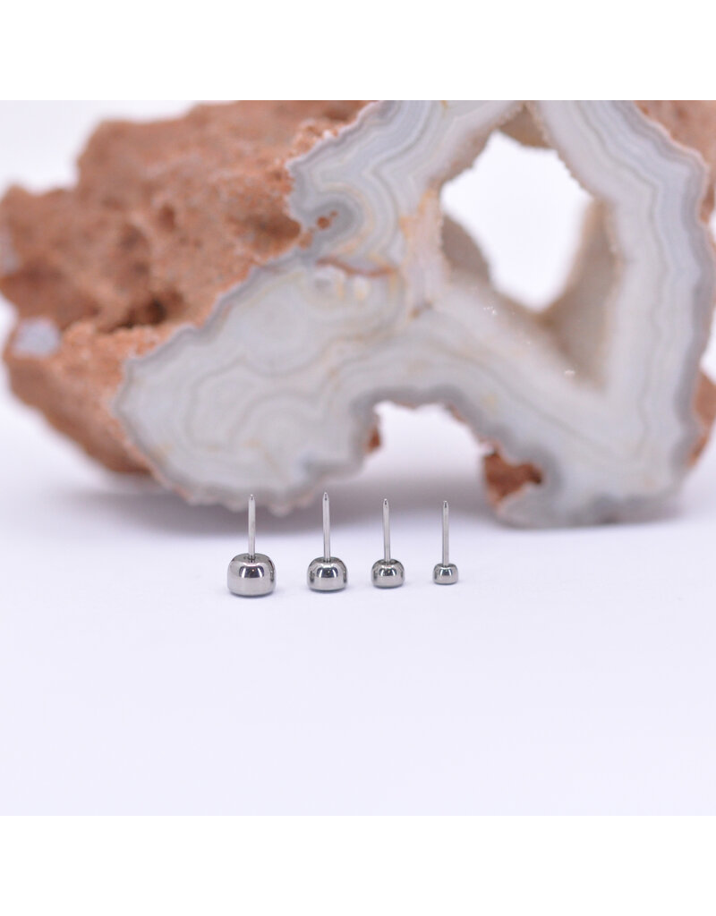 Neometal Mint Green CZ Bezel Titanium Threadless Ends by Neometal