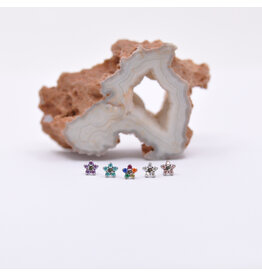 Neometal Flower Titanium Threadless Ends