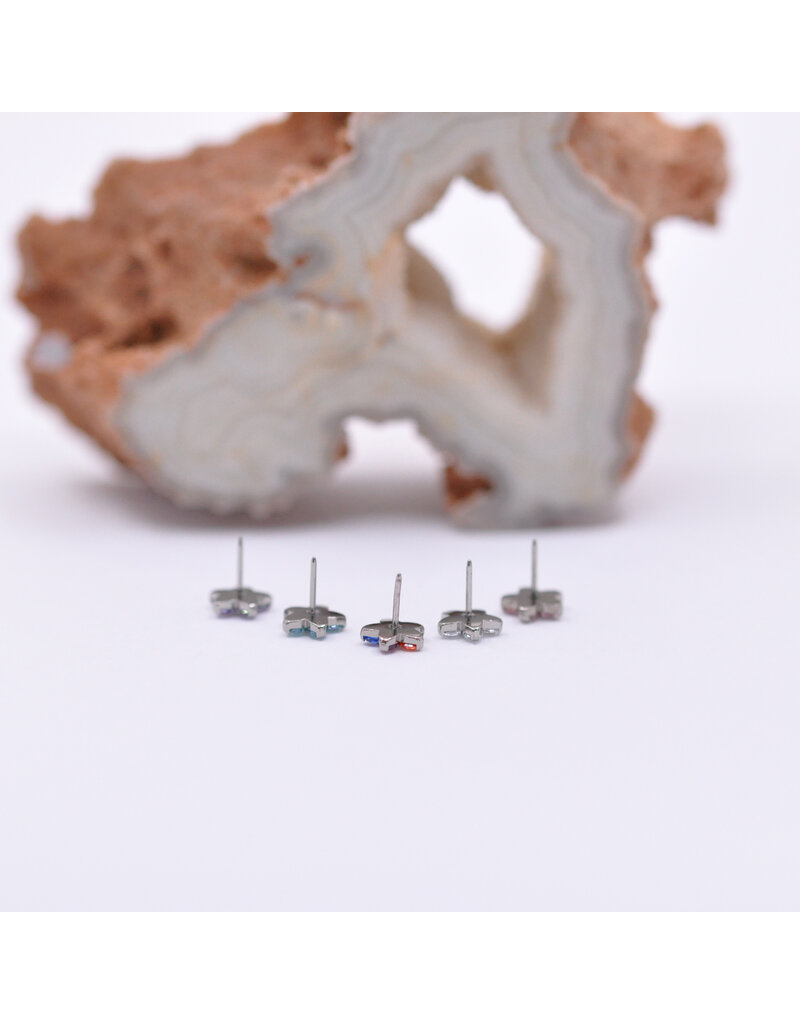 Neometal Flower Titanium Threadless Ends by Neometal