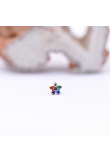 Neometal Flower Titanium Threadless Ends by Neometal