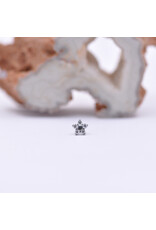 Neometal Flower Titanium Threadless Ends by Neometal