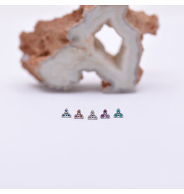 Neometal Trinity Prong Titanium Threadless Ends
