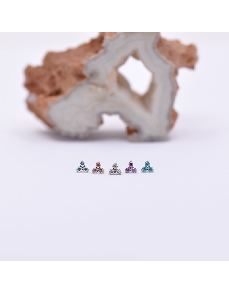 Neometal Trinity Prong Titanium Threadless Ends by Neometal