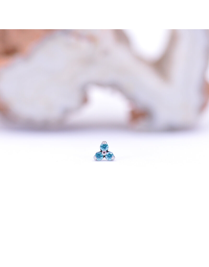 Neometal Trinity Prong Titanium Threadless Ends by Neometal