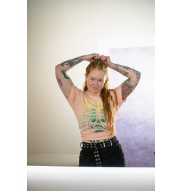 Peachy Skull and Gems Short Sleeve Tee