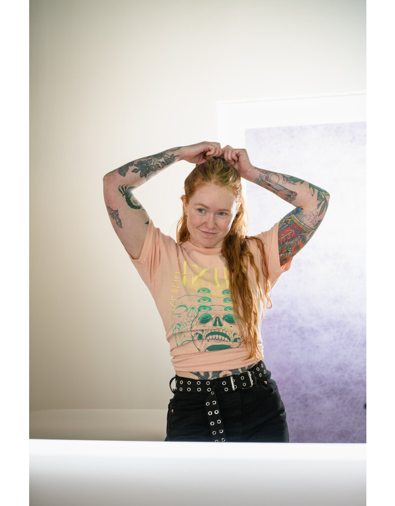 Skull and Gems Logo Short Sleeve Tee - Peachy