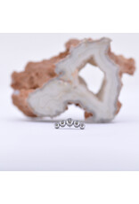 Neometal Titanium Threadless 5 Gem Curved Cluster CZ