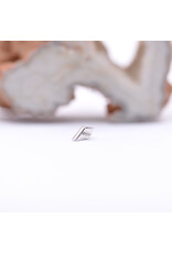 BVLA Pan 16g Threaded End 14k White Gold Amethyst