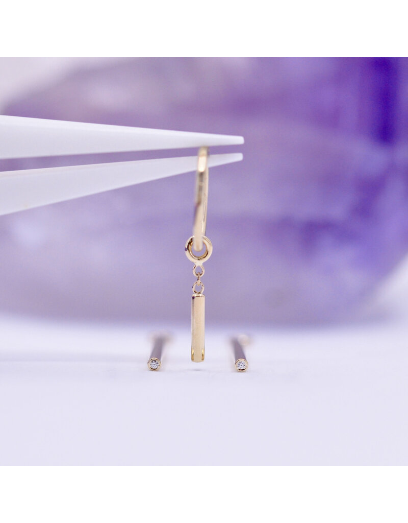 BVLA Zuko Charm 14k Gold 16g 0.8mm Diamond