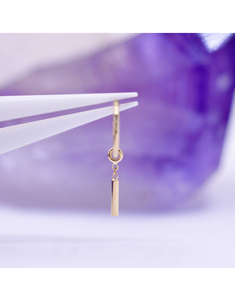 BVLA Zuko Charm 14k Gold 16g 0.8mm Diamond