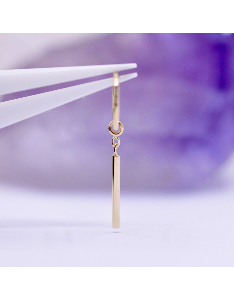 BVLA Zuko Charm 14k Gold 16g 0.8mm Diamond