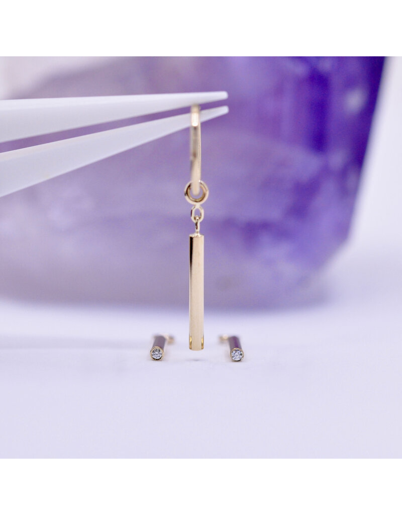 BVLA Zuko Charm 14k Gold 14g 1.25mm Diamond