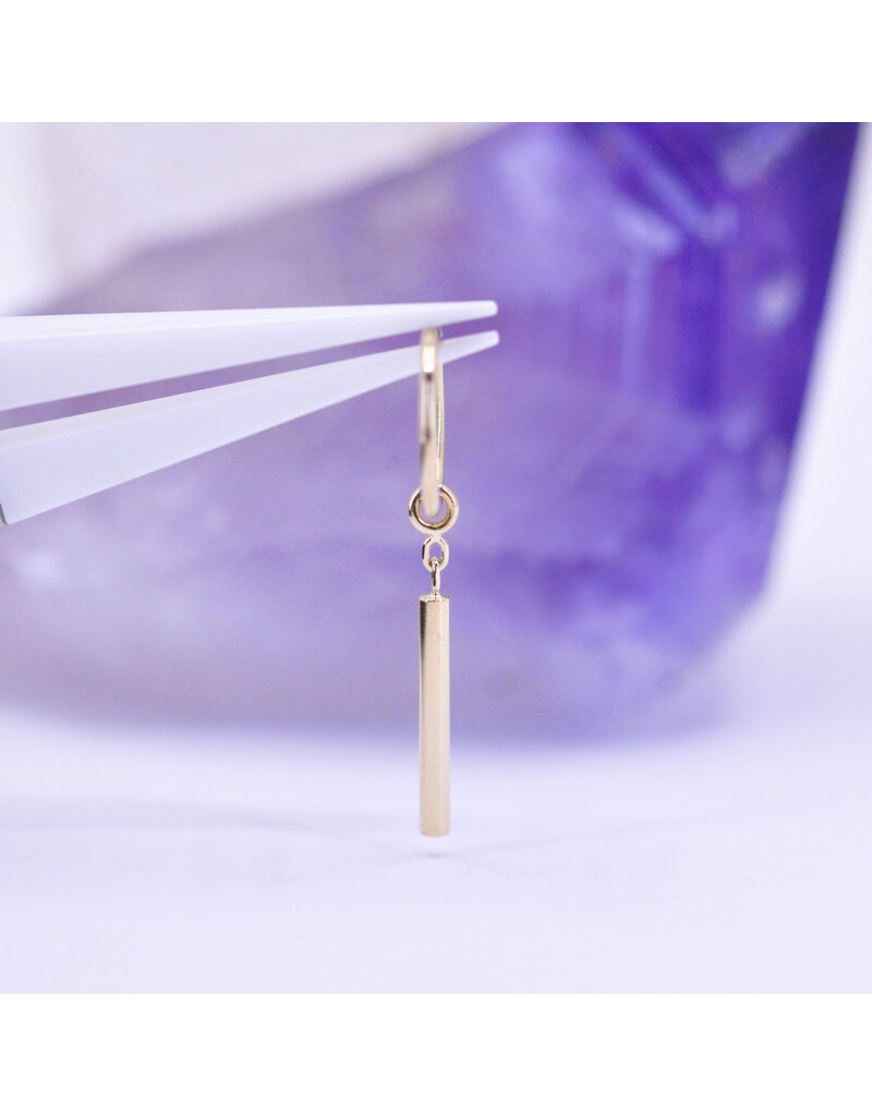 BVLA Zuko Charm 14k Gold 14g 1.25mm Diamond