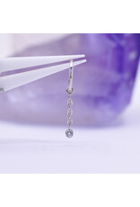 Anatometal 16g 2mm Bezel Cz Chain Charm Titanium