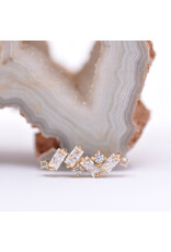 BVLA Genesis with CZ in 14k Gold 16g Threaded Ends by BVLA!