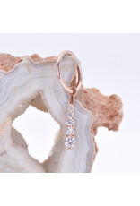BVLA Grad 5 16g Charm CZ 14k Rose Gold