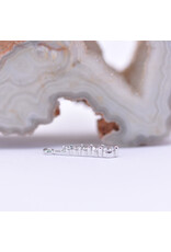 BVLA Grad 5 16g Charm CZ 14k White Gold
