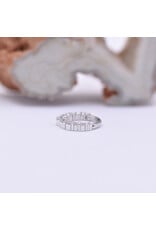 BVLA Graduating Gem Oaktier 16g 5/16" Clicker 14k White Gold Diamond