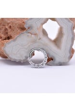 BVLA Graduating Gem Oaktier 16g 5/16" Clicker 14k White Gold Diamond