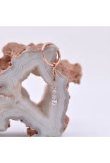 BVLA Grad 5 16g Charm CZ 14k Rose Gold With Extra Jump Ring