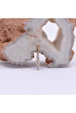 BVLA Grad 5 16g Charm CZ 14k Yellow Gold