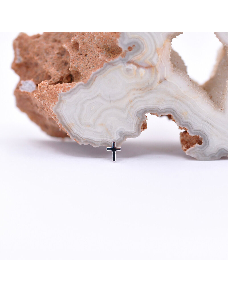 BVLA Cross Threadless End 14k