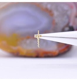 Phoenix Revival Dagger Threadless End Yellow Gold 10.5x4
