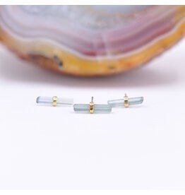 Quetzalli Bound By Love (Large) Threadless End 14k Gold Yellow Green Tourmaline