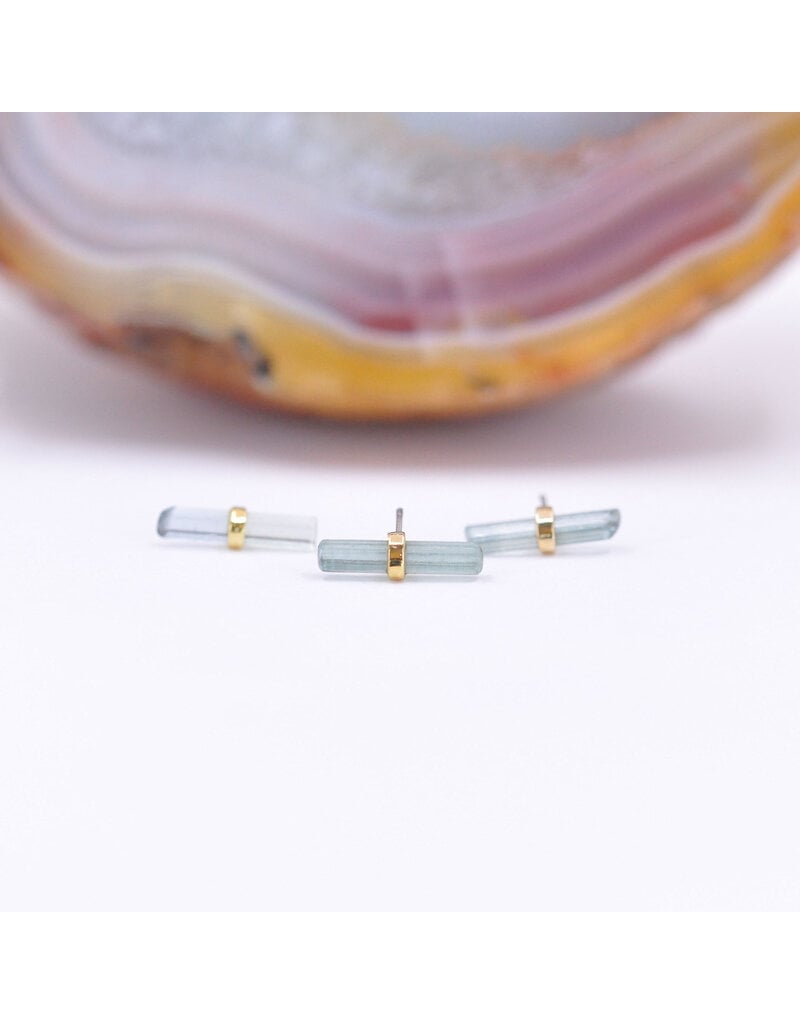 Quetzalli Bound By Love (Large) Threadless End 14k Gold Yellow Green Tourmaline