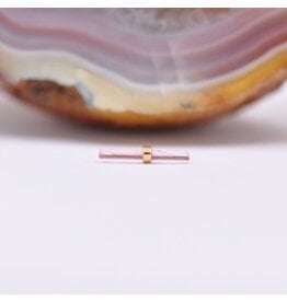 Quetzalli Bound By Love (Large) Threadless End 14k Gold Yellow Pink Tourmaline